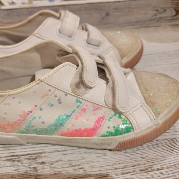 George Other - Girls Fun Glitter Sneakers - Size US 3 / UK 2